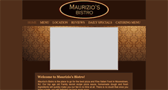 Desktop Screenshot of mauriziosbistro.com